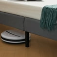 thumbnail image 4 of Zimtown Full Size Platform Bed Frame with 2 Drawers, Fabric Upholstered Headboard, No Box Spring Needed, Gray, 4 of 7