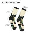 thumbnail image 3 of KLL Blue Black Butterfly Art Print Cool Socks Men's Women's Crew Socks Funny Crazy Novelty Stockings, 3 of 7