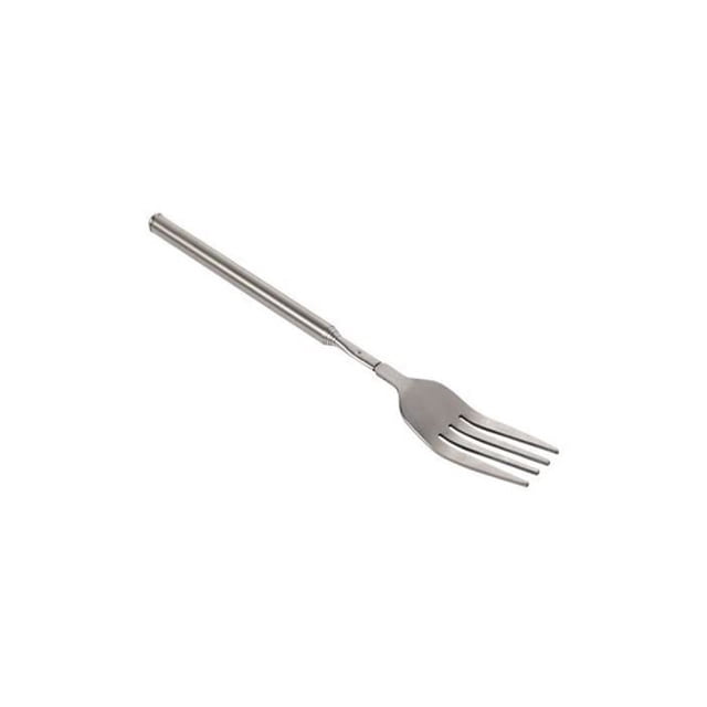 TIELUTT Extendable Fork Stainless Steel Telescopic Fork Adjustable Extending Fork 8.7 to 25.6 Inch Extended Fork Retractable Camping Fork Toothpicks Long Hot Dog Stick Wooden Skewer Sticks Mini Outdo