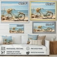 thumbnail image 4 of Designart "Bicycle Calm Pedaling By The Beach IV" Transportation Floater Framed Canvas Wall Art, 4 of 7