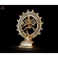 thumbnail image 2 of Aradhya Arts Brass Natraj statue, 9.45 inch tall sculpture of Lord Dancing Shiva with weight 1.5 Kg for Home Décor, Temple, Offices and all occasion gifting., 2 of 4