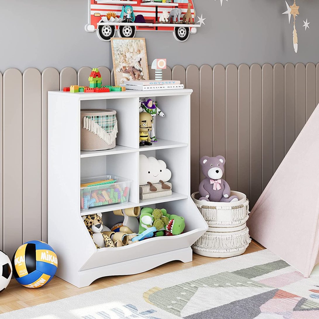 Kids Toy Storage Organizer Children Small Bookcase and Bookshelf