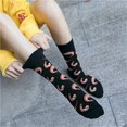 thumbnail image 4 of Chaussettes pour Femmes Mode Femmes Chaussettes en Coton à Blocs de Couleur Chaudes Chaussettes Décontractées à Losanges Colorés Chaussettes de Robe Chaussettes de Noël en Liquidation, 4 of 5