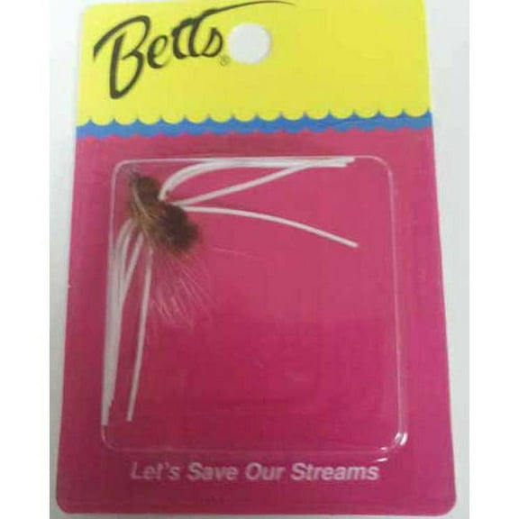 Betts Fishing Lure 214-8-17 Bream Madness Fishing Fly Size 8 Brown