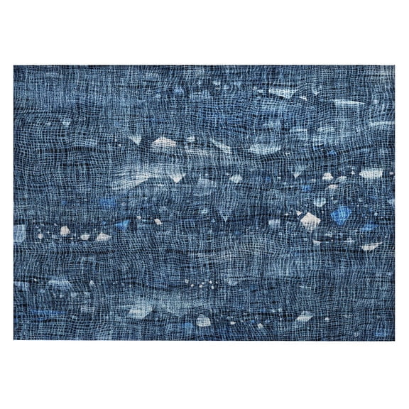 Dalyn Rugs Machine Washable Indoor/Outdoor Chantille ACN2092 Blue 1'8" x 2'6" Rug