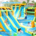 thumbnail image 3 of Ktaxon 11-in-1 Inflatable Water Slide Bounce House with Blower, Double Slides Water Park, Pool & Basketball & Football Games for Kids Backyard, 3 of 7