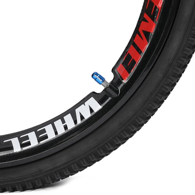 Tapa de Válvula Bicicleta Likrtyny 2 uds Aleación de Aluminio AV Azul
