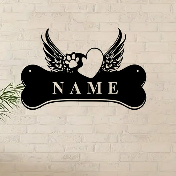 Custom dog name sign; Dog House Sign; Sign with dogs name; Personalized Dog Bones; Custom Metal dog Bones; personalized Metal