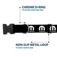 thumbnail image 5 of Mopar Pet Collar, Dog Collar Plastic Buckle, Mopar Logo Repeat Black White, 15 to 24 Inches 1.0 Inch Wide, 5 of 8