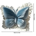 thumbnail image 3 of hulanddfd Butterlies Throw Pillow, Soft Bow Decorative Pillows 17.71x15.74 in Butterlies Pillow with Lace Edging Decoration Soft Cushion Decor for Bedroom Living Room Sofa Couch and Xmas Gift, 3 of 7