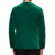 thumbnail image 3 of BLAZER DE VELVET CHIC PARA HOMBRE DE UN BOTÓN, TRAJE DE FIESTA PROM TUXEDO, CHAQUETA DE CENA, L VERDE OSCURO, 3 of 6