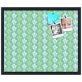 thumbnail image 2 of PinPix 24x20 Custom Cork Bulletin Board Floral Green Leaf Poster Board Has a Fabric Style Canvas Finish, Framed in Floral Green Leaf, by ArtToFrames (PinPix-554), 2 of 6