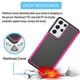 thumbnail image 4 of Galaxy S21 Plus Case, 6.7" Galaxy S21+ Cute Phone Case, Takfox Shock Absorbing Rubber Silicone Plastic Scratch Resistant Bumper Grip Rugged Sturdy Hard Case Cover for Samsung Galaxy S21 Plus, Rose, 4 of 6