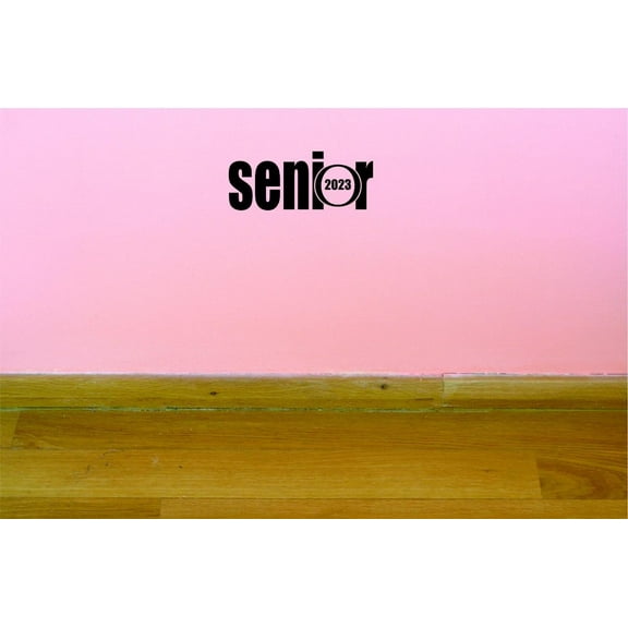 Custom Decals Senior 2023 Wall Art Size: 10 X 20 Inches Color: Black