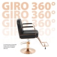 thumbnail image 4 of Silla Para Barberia Onof  MADRID Y Estética C/ Asiento Giratorio a 360° Y Altura Ajustable Color Cobre, 4 of 11