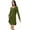 Army Green, variant on WiWi Women's Nightgown Sleepwear Soft Sleepshirt Long Sleeve Nightshirt Pajama Dress-Viscose from Bamboo S-XXL, Black, Medium