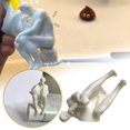 thumbnail image 1 of 3D impreso pensador personaje exprimidor de pasta de dientes y Quirky tapa de pasta de dientes Gadget para Bromas, 1 of 7