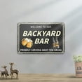 thumbnail image 7 of Funny Backyard Bar Sign, Man Cave Bar Sign for Home Bar Decor, Vintage Metal Tin Sign Fun Pool Signs, 12 x 8 Inches Outdoor Patio Backyard Bar Signs, 7 of 7