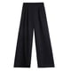 thumbnail image 3 of Pantalones de cintura alta para mujer, pantalones deportivos de color liso, pantalones casuales con colgante de pierna ancha, pantalones de fregona de nueve puntos para mujer, pantalones de mujer, 3 of 6