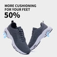 thumbnail image 5 of Ttecon Men's Non Slip Comfortable Running Shoes Gym Cross Training Sneakers Grey US 11.5, 5 of 7