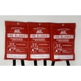 thumbnail image 2 of Fire Emergency Fire Blanket - 3-Pack - Fire Suppression Blanket for Kitchen, 40” x 40” Fire Blanket for Home, Fiberglass Fire Blanket, 2 of 6