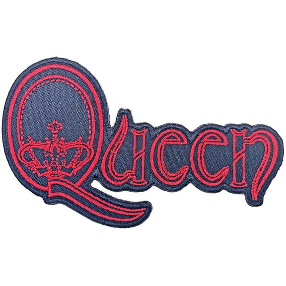 Men's Queen Q Crown Embroidered Patch Blue