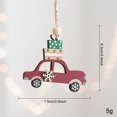thumbnail image 3 of Qjidjing Christmas Wooden Car Craft Accessory Decorations for Christmas Tree Ornaments, Car Interior, Indoor Home Party, 3 of 6