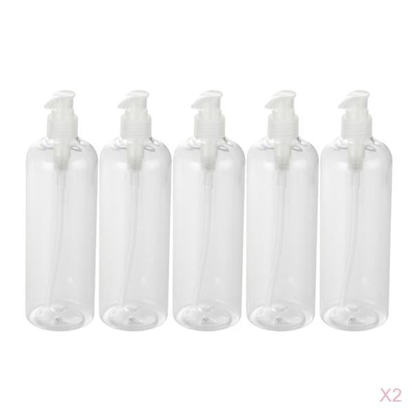 10Pcs 500ml Bottles with Pumps for Cream Macarena Botellas de champú vacías
