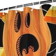 thumbnail image 3 of Halloween Pumpkins and Candy Corn Shower Curtain 72"x84" ,Bathroom Decorative Shower Curtains Set with 12 Hooks,Modern Waterproof Washable Shower Curtain, 3 of 6