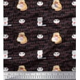 thumbnail image 1 of Soimoi Rayon Fabric Sweet Cat Kids Print Sewing Fabric Yard 42 Inch Wide, 1 of 3