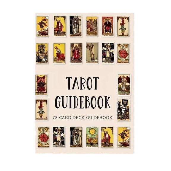 Tarot Guidebook, 78 Card Deck Explanation Workbook, 5.7x8.3 In Step-by-Step Interpretation Manual, for Daily Divination Beginners and Collectors, 1Pc, LJAI, Makeup Organizers