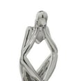thumbnail image 5 of 4"W, 13"H Silver Porcelain Ceramic Sitting Thinker People Sculpture, by CosmoLiving by Cosmopolitan (3 Count), 5 of 12