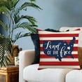 thumbnail image 4 of 4th of July Pillow Covers 18x18, Red Stripe Blue Star Decor America Flag Throw Pillows Independence Memorial Day Pillowcase Patriotic Decorations Linen Outdoor Cushion Case for Couch, 4 of 6