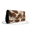 thumbnail image 2 of Xixirimido Clutch Purse for Women Formal Evening Bags for Wedding Party Cocktail Prom Leather Envelope Bag with Detachable Chain, Cowhide Print Brown, 2 of 7