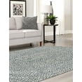 thumbnail image 7 of Unique Loom Braided Chindi Collection Area Rug - Layer (5' 1" x 8' Oval Gray/Ivory), 7 of 7