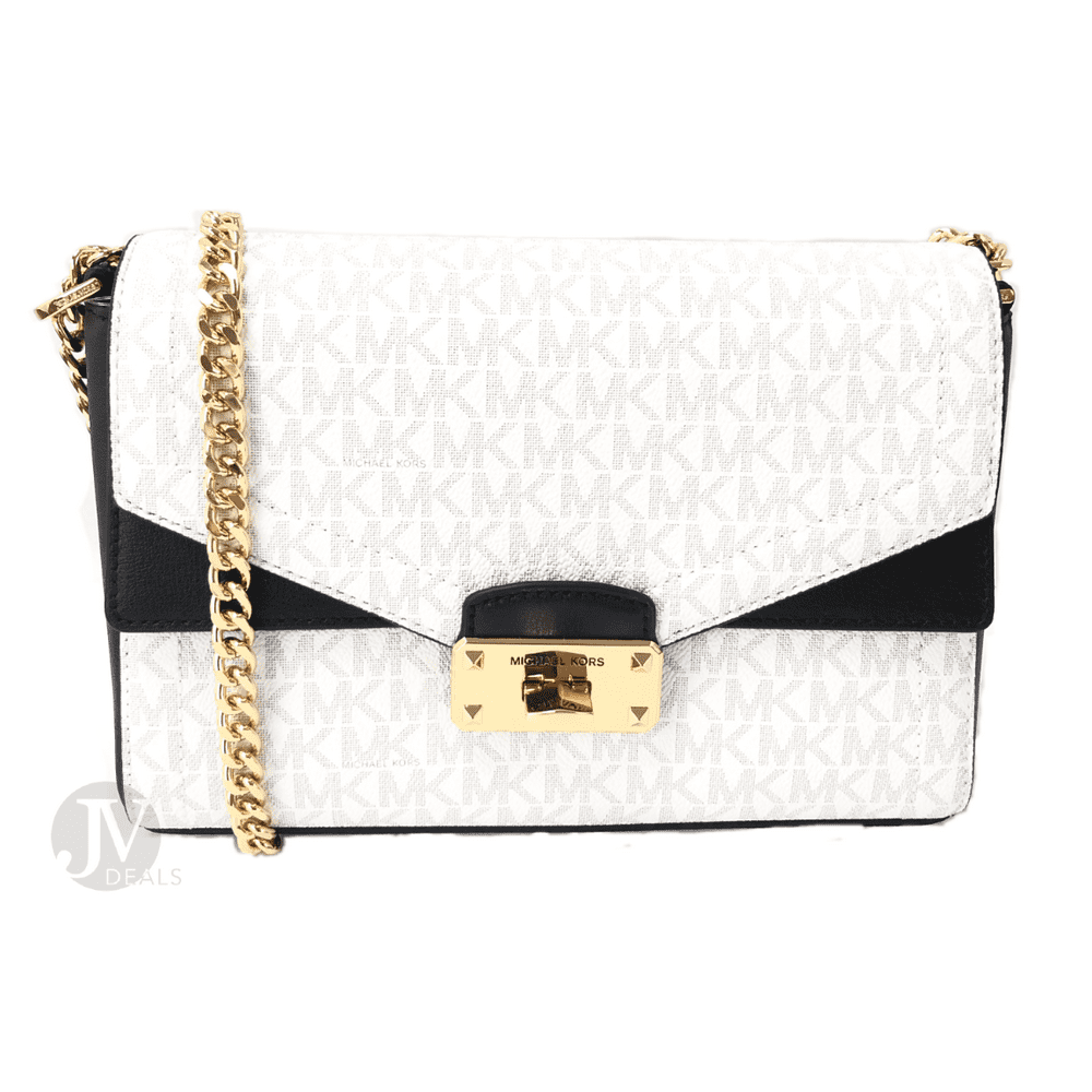 Michael Kors Michael Kors Kinsley Leather Medium Shoulder Flap