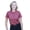 Cranberry, variant on Monterey Club Ladies' Dry Swing Mini Diamond Jacquard Golf Polo Shirt #2041
