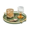 thumbnail image 5 of Acrylic Serving Tray Round Serving Platter with Handles Coffee Table Decor Dish Dessert Tray for Cutlery Kitchen Countertop, 5 of 8