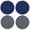 Blue and Dark Gray, variant on Cotton Trivet, 4 Pack 8 in Heat Resistant Kitchen Mat for Countertops & Tableware