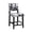 Black Bar Cow Print, variant on Linon Armond 30" Indoor Bar Stool, Black Cow Print Fabric