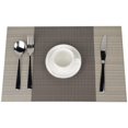 thumbnail image 4 of Set de Table, Set de Table Set de 4 Sets de Table Résistants à la Chaleur Lavables en Pvc Antidérapants pour la Maison, le Restaurant, la Table à Manger Café 45x30cm, 4 of 8
