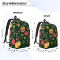 thumbnail image 2 of Vsdgher Christmas Print Canvas Backpack Travel Rucksack Unisex Knapsack 15.7/17.7Inch Laptop Backpack for Work,College-Medium, 2 of 5