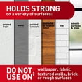 thumbnail image 4 of JSticky Nail Wire Back Hanger White: Adhesive Hooks, Metal, 8 lb Capacity, Light Silver, 1 Pack, 4 of 5