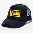 thumbnail image 2 of Gorra de béisbol con estampado de PUBG para hombre y mujer, sombrero con visera de malla, ajustable, Unisex, 2 of 4