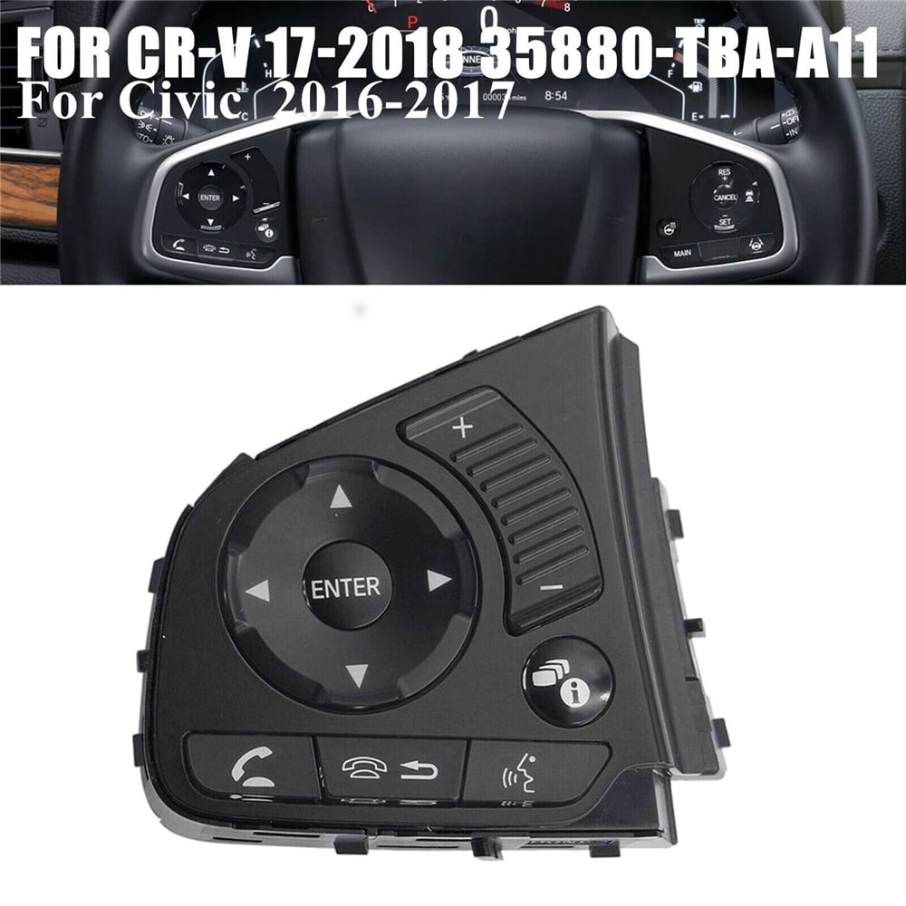 Zyutaosan Steering Wheel Audio Control Fit For Honda 16-17 Civic 17-18 Cr-V 35880-Tba-A11