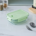 thumbnail image 6 of Beautynvta Glass Bento Box, 640ml Square Meal Prep Container with Airtight Lid, Glass Lunch Containers,Food Prep Lunch Box, Microwave & Dishwasher Safe, 6 of 6