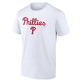 thumbnail image 2 of Men's White Philadelphia Phillies Team Lockup T-Shirt, 2 of 3