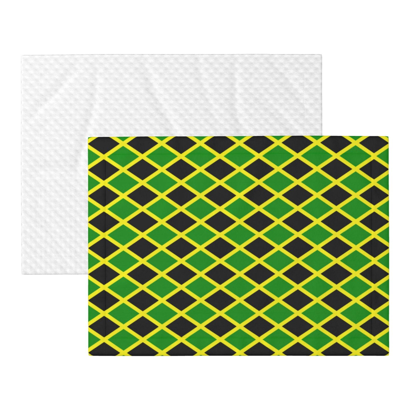 Jamaican Flag Stripe Dog Blanket Soft Warm Flannel Cat Blanket Great Pet Throw for Cats Puppy Small Medium Large Dog