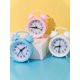 thumbnail image 3 of 1pc Cartoon Style, Fashionable, Simple And Creative Small Alarm Clock, Multi-functional Dorm Room Clock For Girls & Lazy Person And Office Use, 3 of 5