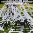 thumbnail image 4 of Decoración de Halloween, tela de araña gigante con agujeros, 1600 pies cuadrados, 4 of 6